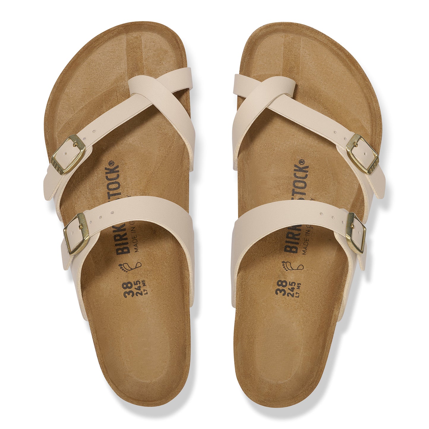 Birkenstock Women's Mayari-Birko-Flor & Birkibuc Sandal, Sandcastle