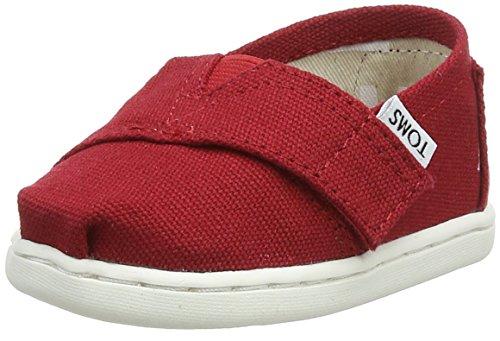 TOMS Kids Unisex Alpargata 2.0 (Infant/Toddler/Little Kid) Red Canvas Shoe