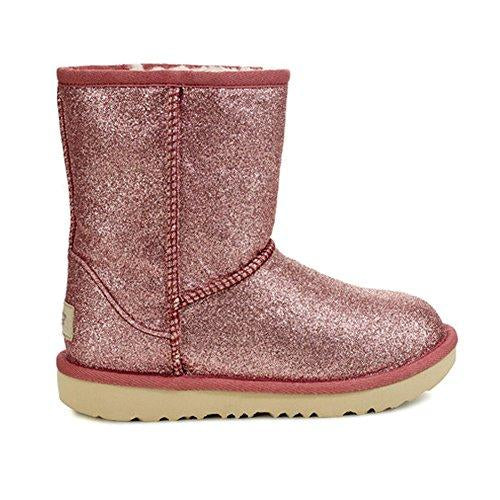 UGG Girls' Classic Short II Glitter Fashion Boot
