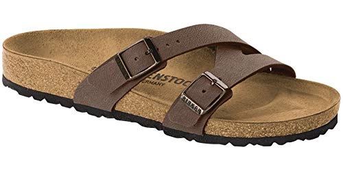 Birkenstock Women's Yao Sandal Mocha Birkibuc Narrow