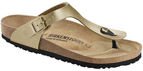BIRKENSTOCK Gizeh Birko-Flor Gold Birko-Flor 36 (US Women's 5-5.5) Regular