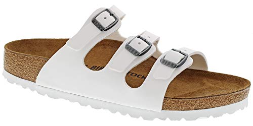 Birkenstock Florida Soft Footbed - Birko-Flor White Birko-Flor 36 (US Women's 5-5.5) Regular