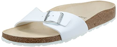Birkenstock Women's Madrid Birko-Flor Sandal,White
