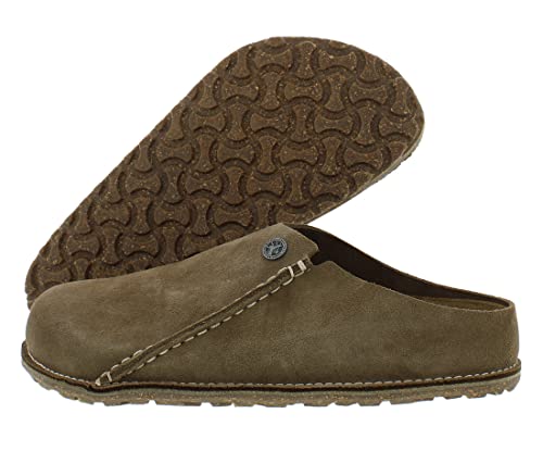 Birkenstock Men's Zermatt Suede Clogs, Gray Taupe