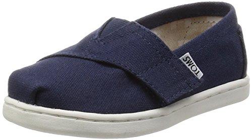 TOMS Kids Unisex Alpargata 2.0 (Infant/Toddler/Little Kid) Navy Canvas Shoe