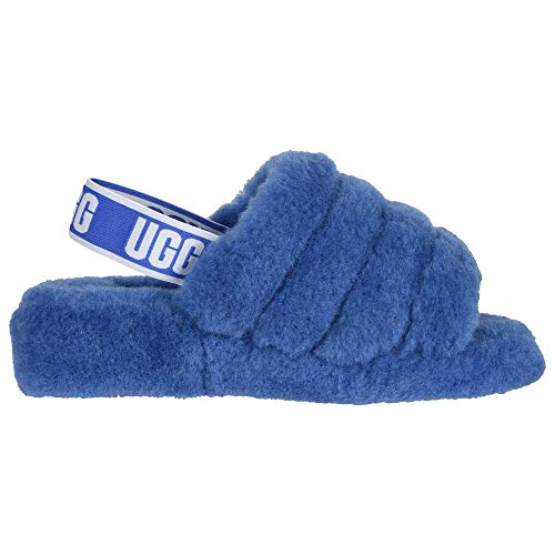 Ugg Fluff Yeah Slide Blue Ugg Sandals UGG Women's Fluff Yeah Slide