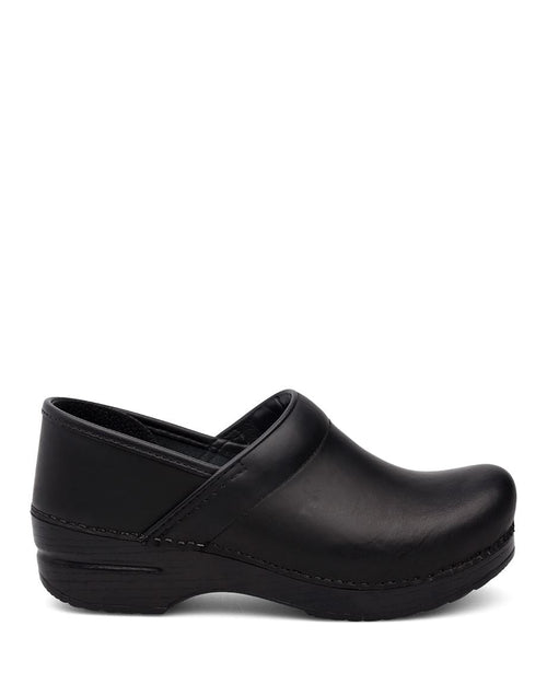 Dansko Women's Professional Cabrio Clog — Black, side view