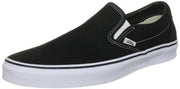 Vans Unisex Classic Slip-On Sneaker — Black, top view