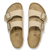 Birkenstock Arizona Patent Birko-Flor Sandal — Sand, top view