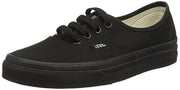 Vans Unisex Authentic Canvas Sneaker — Black/Blue, sole view