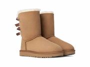 UGG Women's Bailey Bow II Boot — Chestnut, 3/4 view