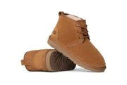UGG Kids' Neumel II Boot in Chestnut — side profile with outsole visible