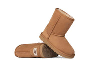 UGG Kids' Classic II Boot in Chestnut — side profile with outsole visible