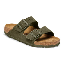 Birkenstock Arizona-Suede (Women) Sandal, Thyme Narrow