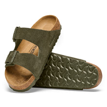 Birkenstock Arizona-Suede (Women) Sandal, Thyme Narrow