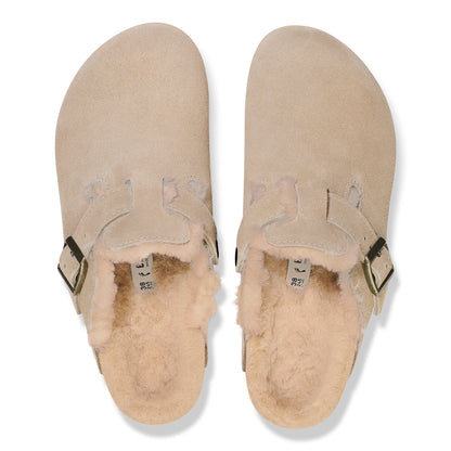 Birkenstock Men's Boston Soft Footbed Clogs, Taupe, Tan