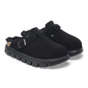 Birkenstock Papillio Boston Chunky Shearling Black clog, pair