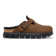 Birkenstock Boston Chunky Shearling Platform — toe-right lateral