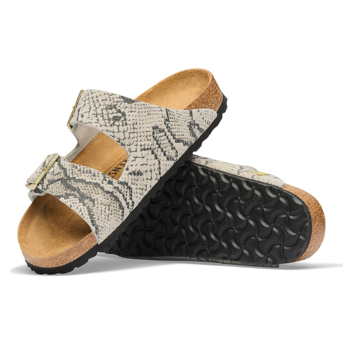 Birkenstock Women's Arizona Printed, Oyster Snake
