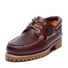 Timberland Men's 50009 Authentics 3-Eye Classic Lug Boat Shoe, Burgundy/Brown in Me.burg