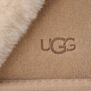 UGG Women's Scuffette II Slipper in Sand — suede and sheepskin detail
