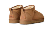UGG Women's Classic Ultra Mini Boot in Chestnut — back view of both boots