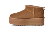 UGG Classic Ultra Mini Platform Boot — Chestnut, side view