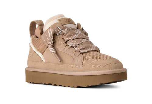 UGG Women's Lowmel Sneaker — Sand, 3/4 view