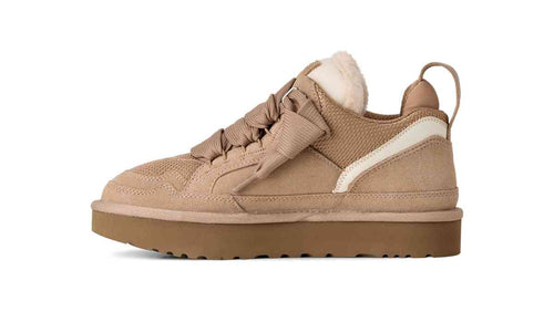 UGG Women's Lowmel Sneaker in Sand — left side profile