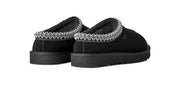 UGG Women's Tasman II Slipper in Black — back view of both slippers
