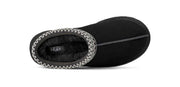 UGG Women's Tasman II Slipper in Black — top view showing wool lining