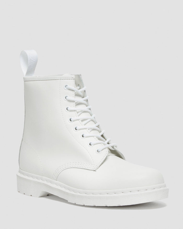 Dr. Martens Unisex 1460 Mono Smooth Leather Boot — White