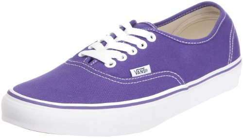 Vans Unisex's VANS AUTHENTIC SKATE SHOES 4 (PURPLE IRIS/TRUE WHITE)