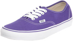 Vans Unisex's VANS AUTHENTIC SKATE SHOES 4 (PURPLE IRIS/TRUE WHITE)
