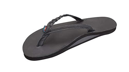 Rainbow Womens Flirty Braidy Single Layer Classic Leather Sandal