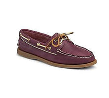 Sperry Women's A/O Boat Shoe in Wine/gld