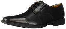 Clarks Men's Tilden Cap, Black Leather in Black