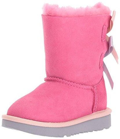 UGG Unisex-Child Bailey Bow Ii Boot, Sage Blossom, 4 Big Kid
