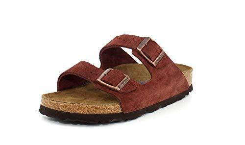 Birkenstock Arizona Soft Footbed Port Suede Unisex Sandals (Narrow)