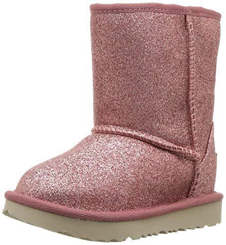UGG Girls' Classic Short II Glitter Fashion Boot