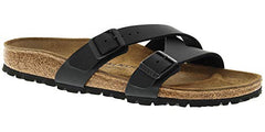 Birkenstock Women's Yao Birko-Flor Limited Edition Narrow Fit Sandals, Black Narrow