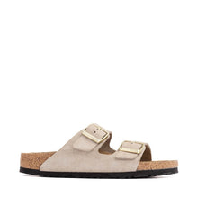 Birkenstock Unisex Arizona Shimmering Sandal — Taupe Narrow in Taupe
