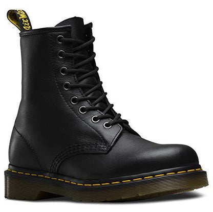 Dr. Martens Men's 1460 Combat Boot, Black Nappa Leather