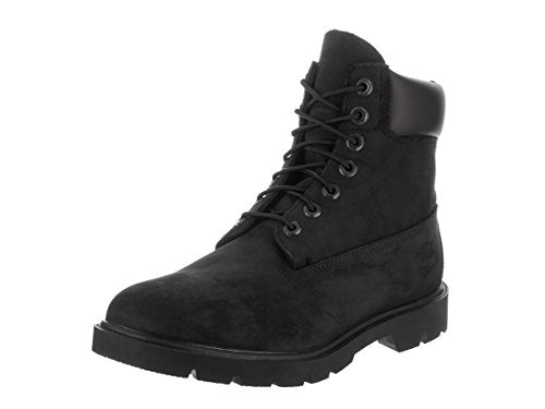 Timberland Men's 6-Inch Basic Waterproof Boots - Padded Collar: Black