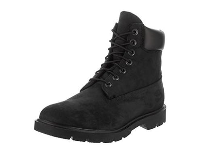 Timberland Men's 6-Inch Basic Waterproof Boots - Padded Collar: Black