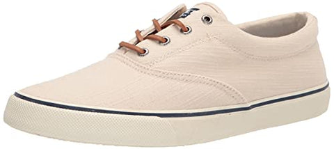 Sperry Men's Striper II CVO Nautical Sneaker, Ivory Linen