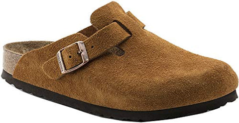 Birkenstock Men's Boston Soft Footbed Clogs, Mink, Brown R
