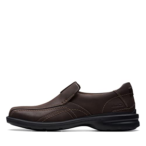 Clarks Men's Gessler Lace Oxford, Dark Brown Leather