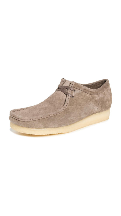 Clarks Men's Wallabee Oxford, Dark Grey Suede