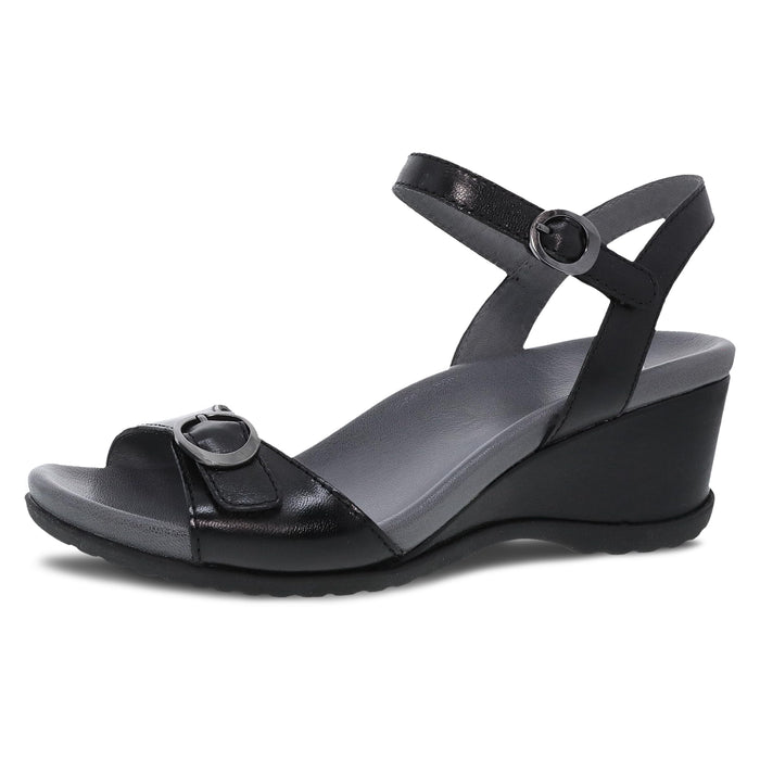 Dansko Arielle Wedge Sandal for Women – Black